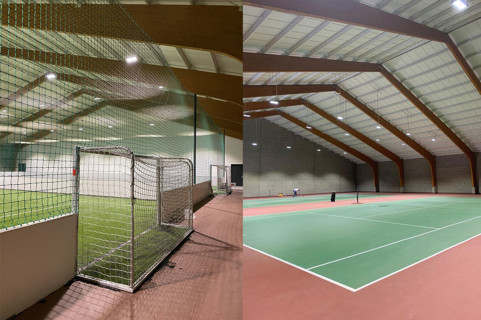 Speedsoccer en Tennis bij sportdomein.